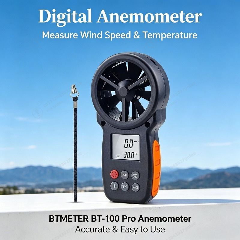 Anemometer Wind Speed - BT-100 Digital Anemometer Handheld Wind Speed