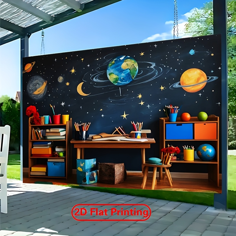 Astronomy Classroom Mural Canv - Science Nursery 评论和价格