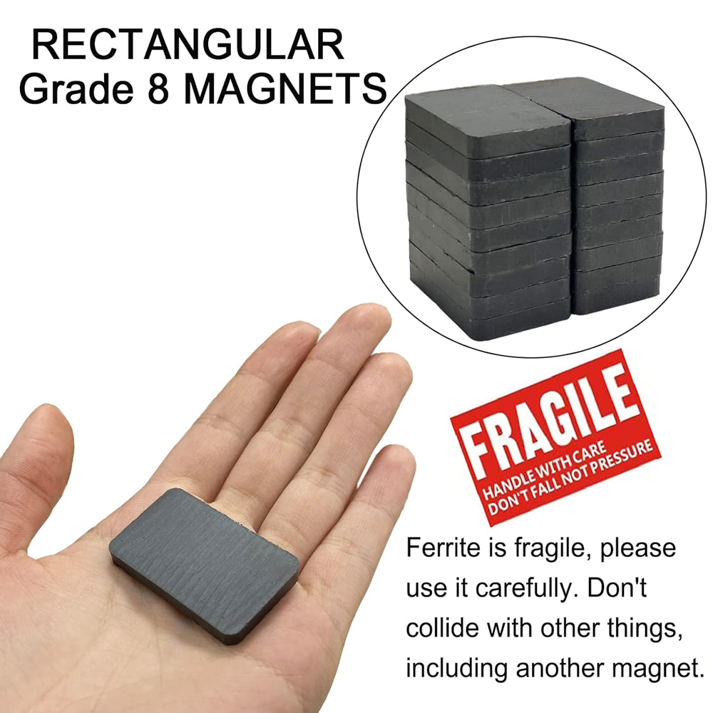 Ferrite Ceramic Blocks Magnets - Science And Hobby 评论和价格
