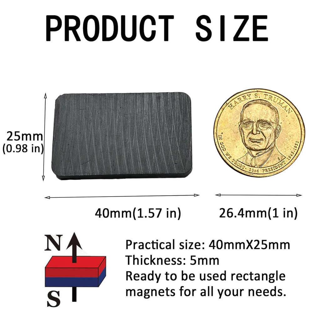 Ferrite Ceramic Blocks Magnets - Science And Hobby 评论和价格