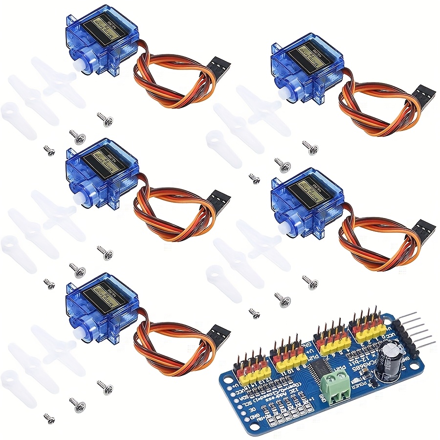 5pcs SG90 9G Servo Motors + 16 - Robot Arm Motor 评论和价格