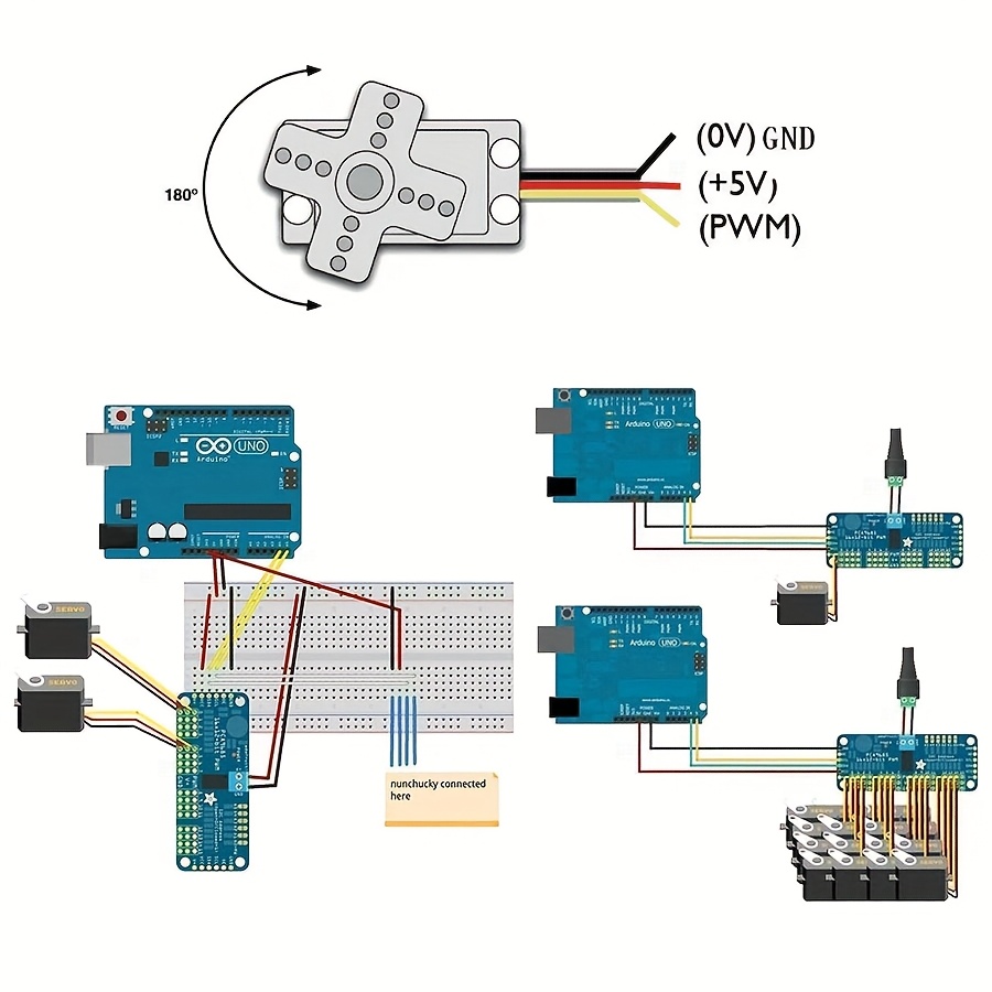 5pcs SG90 9G Servo Motors + 16 - Robot Arm Motor 评论和价格