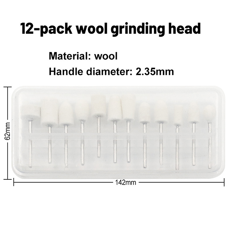 New 12 Pcs Wool Polishing Head - Science Bob 评论和价格