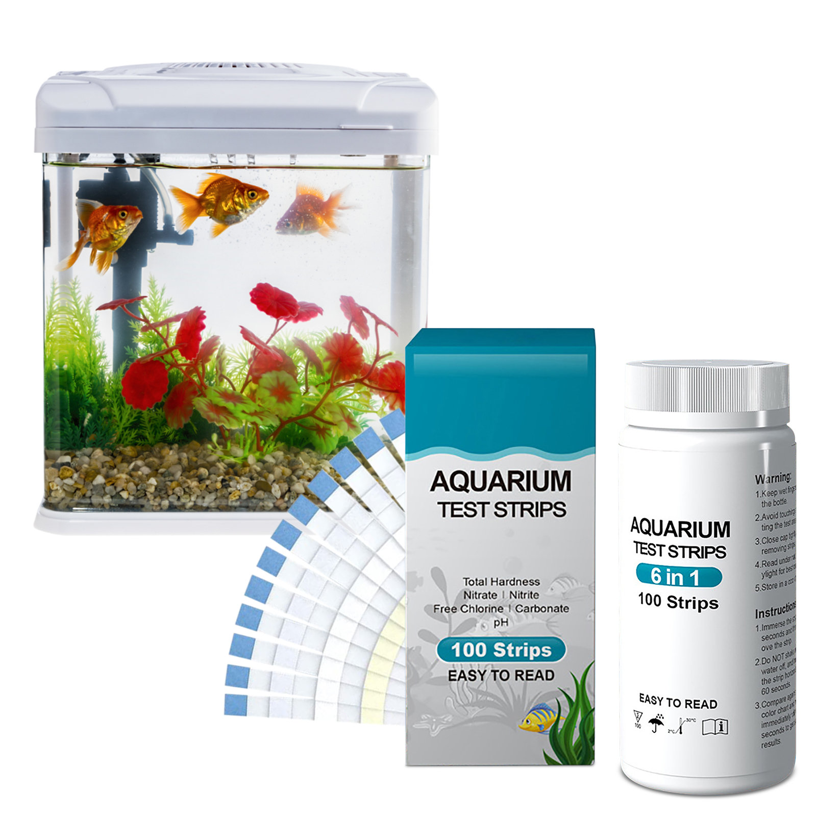 100pcs 6-in-1 Water Quality Te - Ph Strip Test 评论和价格