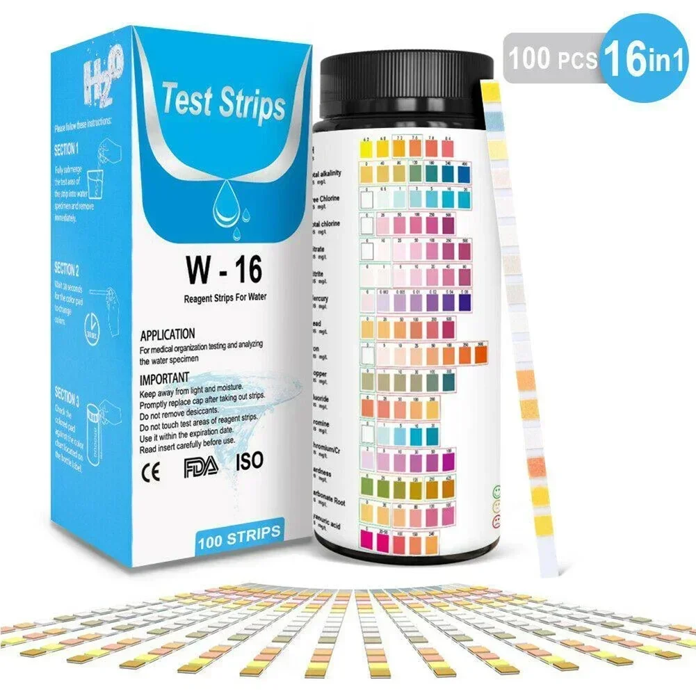 16 In 1 Drinking Water Test Ki - Ph Strip Test 评论和价格