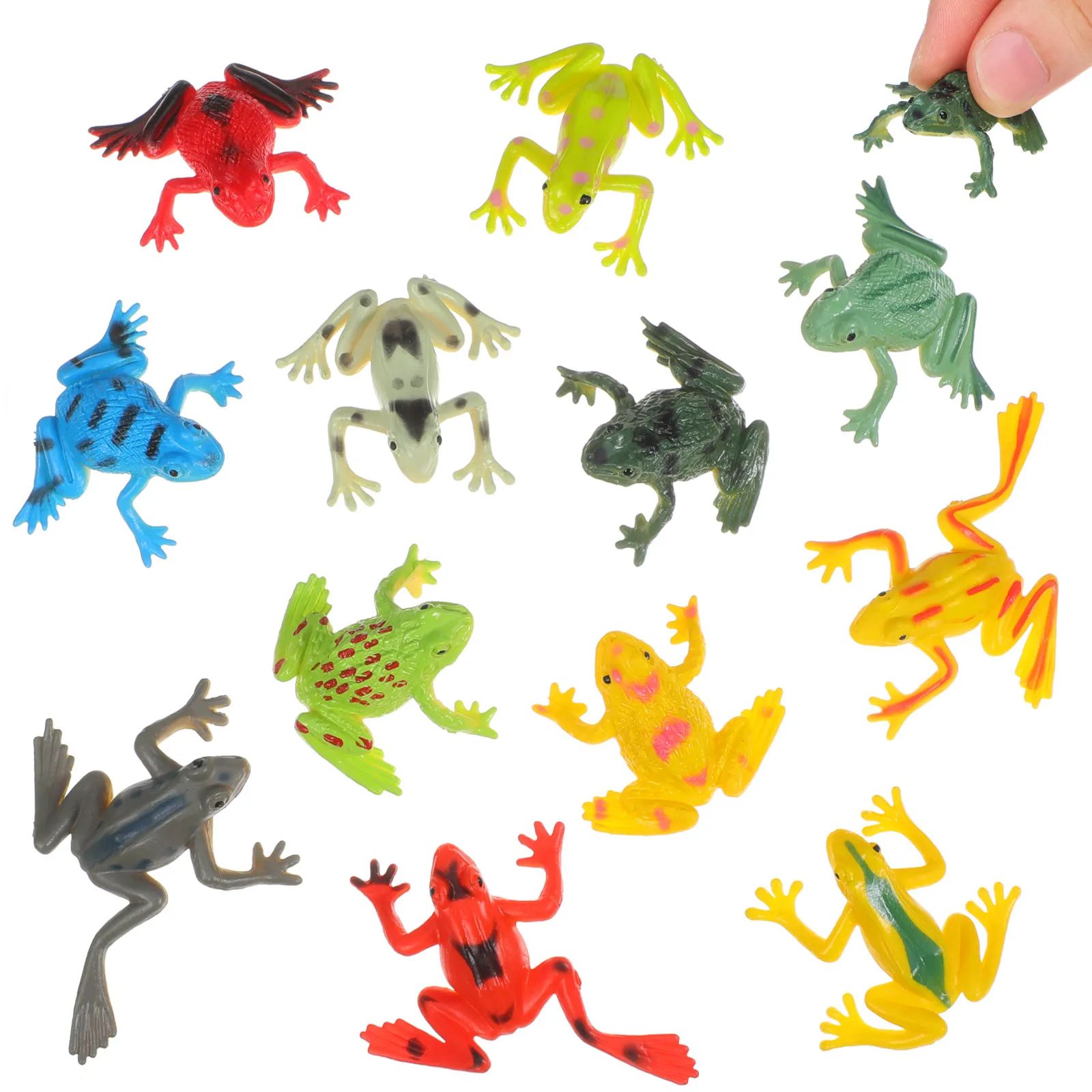 12Pcs Realistic Frogs Statue K - Science And Hobby 评论和价格