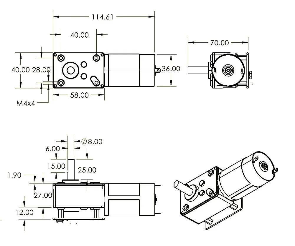 ASMC-LQ ASME-SQ 60/70/120KG Wo - Robot Arm Motor 评论和价格