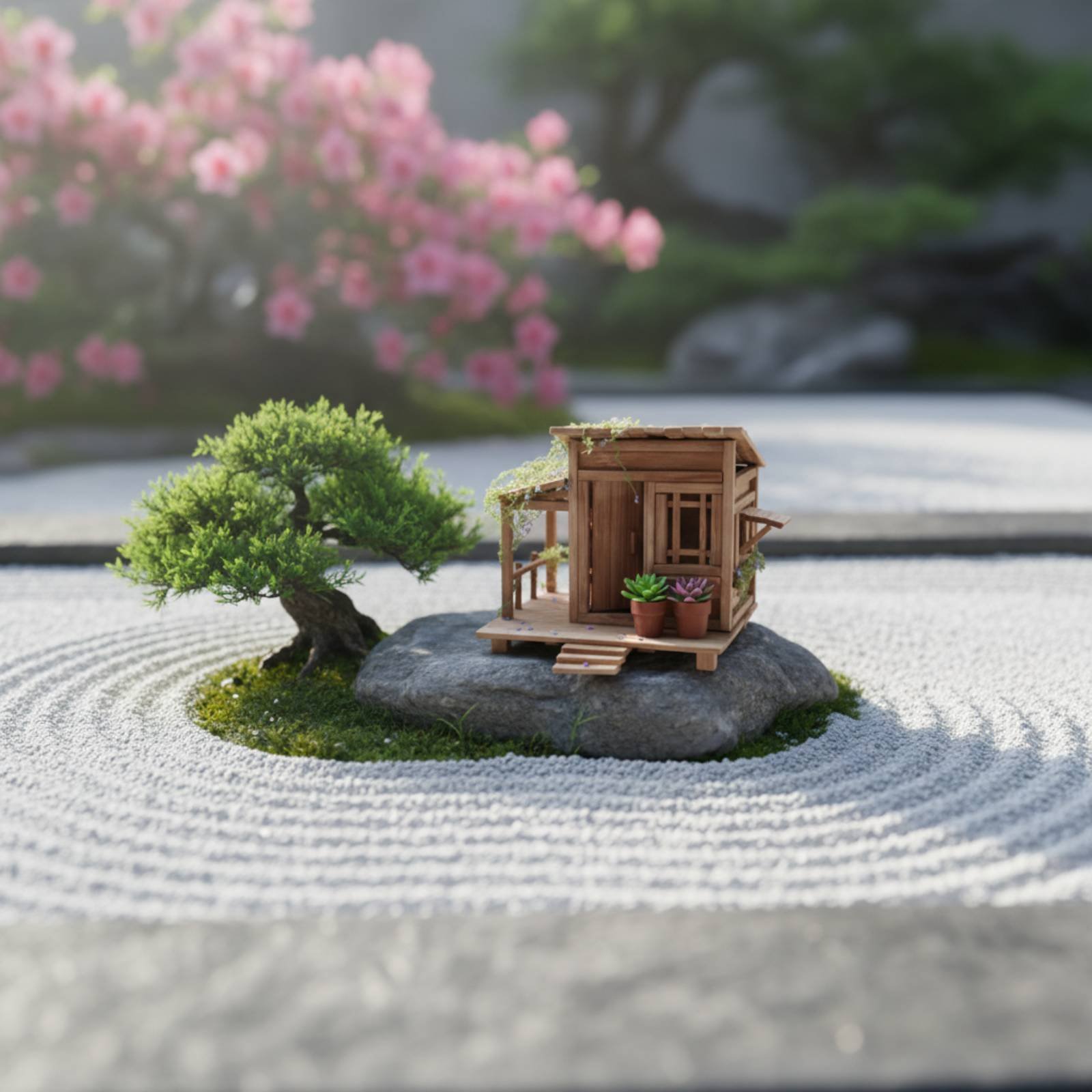 DIY Bamboo House Kit Relaxing  - Science Hobby Kit 评论和价格
