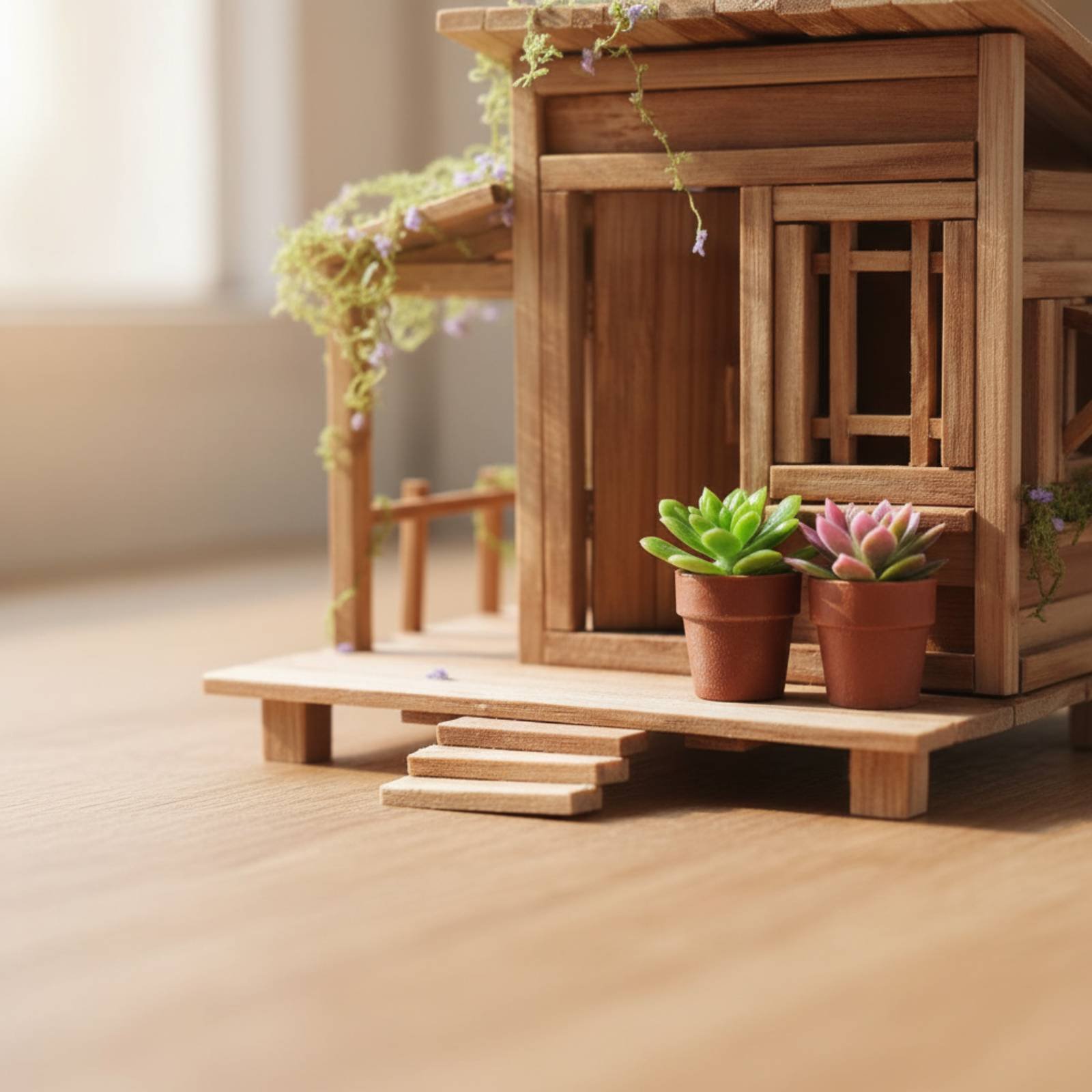 DIY Bamboo House Kit Relaxing  - Science Hobby Kit 评论和价格