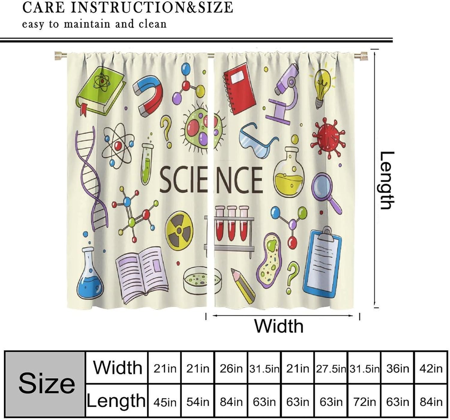 Science Curtain Educational ST - Science Nursery 评论和价格