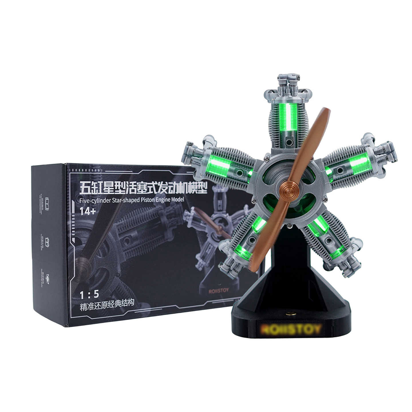 1:5 Scale 5-Cylinder 4-Stroke  - Science And Hobby 评论和价格