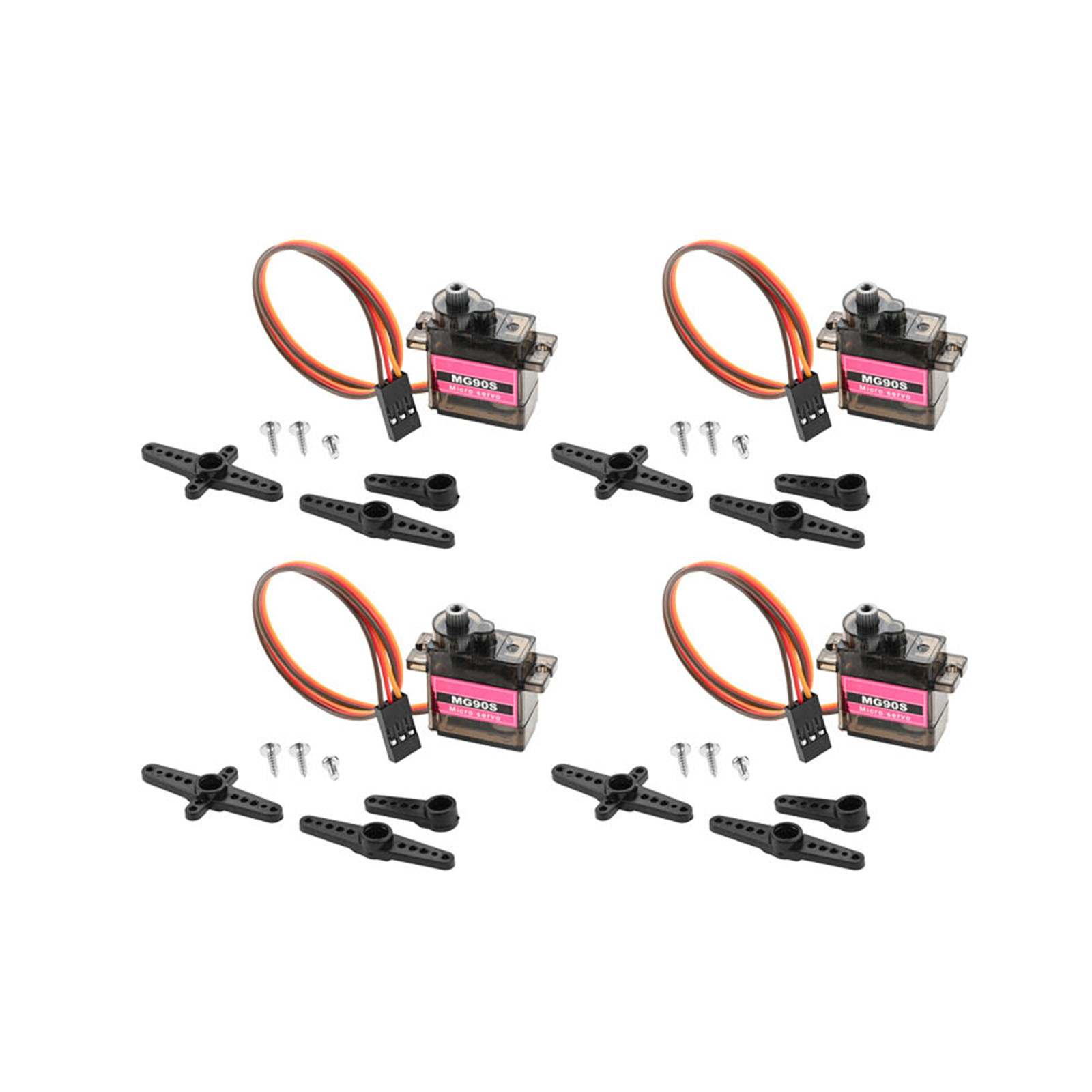4pcs Micro Servo Metal Gear 90 - Robot Arm Motor 评论和价格