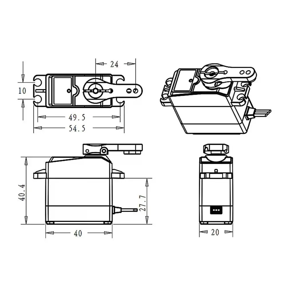DS3225 Pro 25kg Coreless Digit - Robot Arm Motor 评论和价格