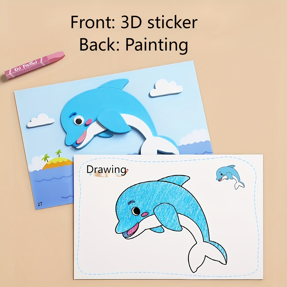 3D Stickers for Kids, Disposab - Science Project Diy 评论和价格